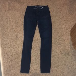 Plain dark wash jeans